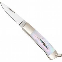 Moki Leaf kišeninis peilis su perlamutro rankena