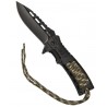 Peilis Paracord rankena ir ugnies skeltuvu, CAMO