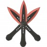 Svaidymo peilių rinkinys (3 vnt.), BLACK/RED